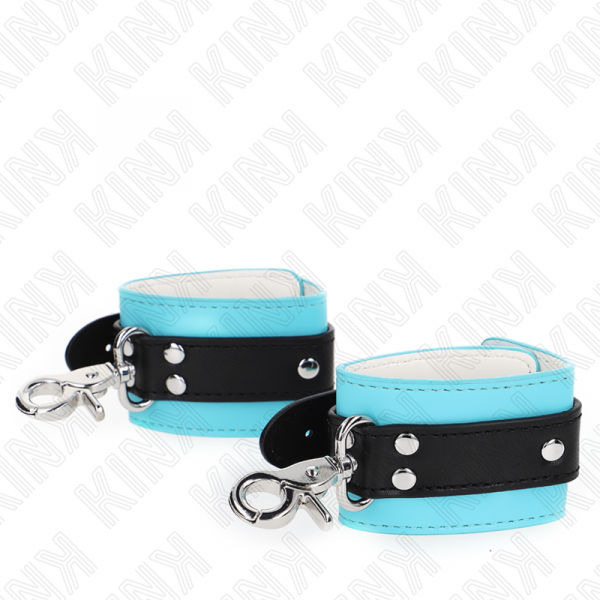 img_187367_abcf928ef940e0e9e6a629b1d0320382_1.png KINK - MUÑEQUERAS CON CIERRE PREMIUM NEGRO / AZUL AJUSTABLE 21-28 CM X 5.5 CM