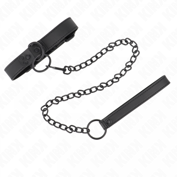 img_187601_8c5269ce4f83b021488b6e7371485a5e_1.png KINK - COLLAR CON CORREA 65 CM OSCURO AJUSTABLE 37-54 CM X 3 CM