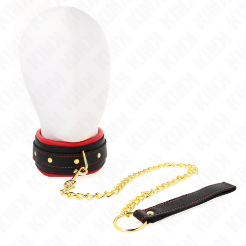 img_187622_ef2f54c3859b7c09da376729c6287173_1.png KINK - COLLAR CON CORREA DE TEJIDO LISO AJUSTABLE 33-48 CM X 5.7 CM