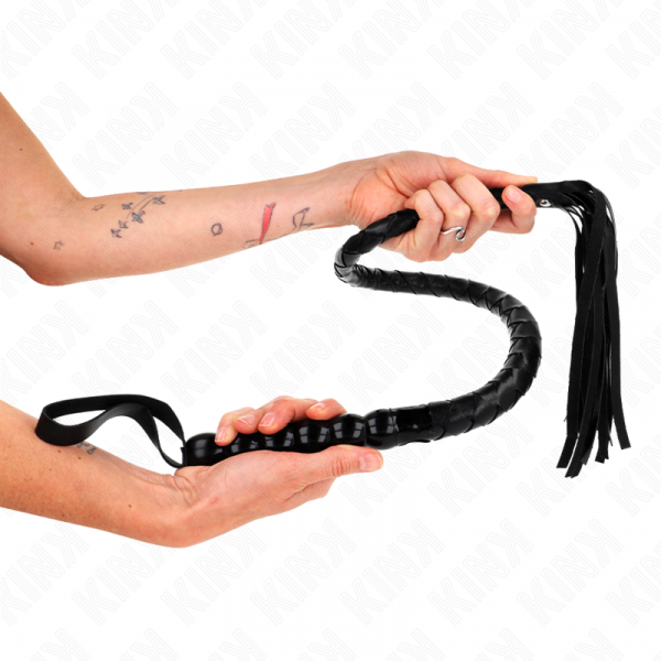 img_187639_14f536edb7e02d0660d1e7d30d5121ec_1.png KINK - LÁTIGO DE SERPIENTE CON AGARRE DE BOLAS 80 CM