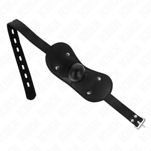 img_187654_e7e165cb85851d0bedf6b44d0a83c0e3_1.png KINK - MÁSCARA BUCAL MORDAZA DE BOLA CON CERRADURA AJUSTABLE 42-60 CM
