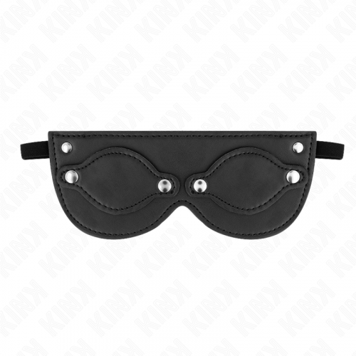 img_187670_4475ada00f5ffd92839d35ce85a67da4_1.png KINK - MÁSCARA DE POLIPIEL CON CUBIERTAS PARA OJOS DESMONTABLES 22 x 9 CM