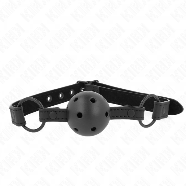 img_187691_e9d5257bc63cd9f49d6d49ffc8bca871_1.png KINK - MORDAZA DE BOLA 4.5 CM DE NEOPRENO 63.5 X 2 CM AJUSTABLE 41 X 59 CM