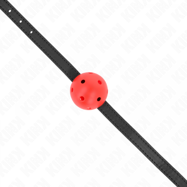 img_187697_28f657d808c05e54ef312916648af72e_1.png KINK - MORDAZA DE BOLA 4.5 CM TRANSPIRABLE SIMPLICITY ROJO 62 x 1.5 CM
