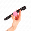 img_187700_e37a4c2b65466182431008340d5fd6f9_1.png KINK - MORDAZA DE BOLA 4 CM DE ORO ROSA 60 x 2 CM