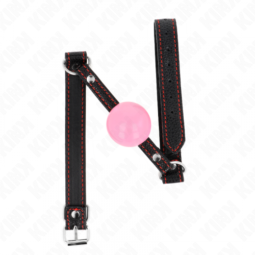 img_187701_a928b24f4b5cdea069718a24069a65c0_1.png KINK - MORDAZA DE BOLA 4 CM DE ORO ROSA 60 x 2 CM