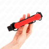 img_187730_a8ebe397b7b797c469f811fb379078b6_1.png KINK - MORDAZA FORMA DE HUESO CON CORREA POLIPIEL ROJO AJUSTABLE 41-57 CM