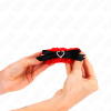 img_187744_0b0c27248f225cfa89ffafba271984b1_1.png KINK - MUÑEQUERAS ELÁSTICAS DE ENCAJE CON DETALLE CORAZÓN ROJO AJUSTABLE 22-35 CM