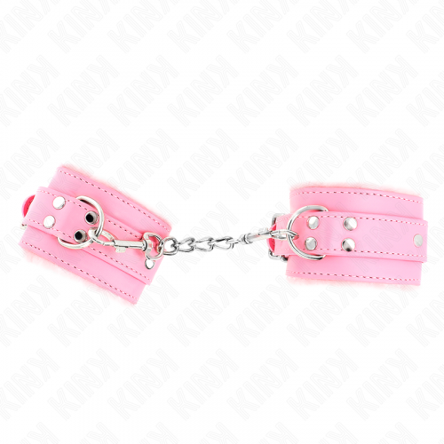 img_187751_bca1a50e8c7dc63e1d7a2228cfcf008a_1.png KINK - MUÑEQUERAS FORRADAS ROSA CON CORREA ROSA AJUSTABLE 20-29 CM X 5.5 CM