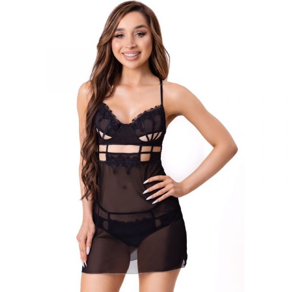 img_187933_6d37e199ee2df3d65c963da2a54bb09a_1.jpg LIVCO CORSETTI FASHION - MAIA 20247 BABYDOLL + TANGA NEGRO S/M