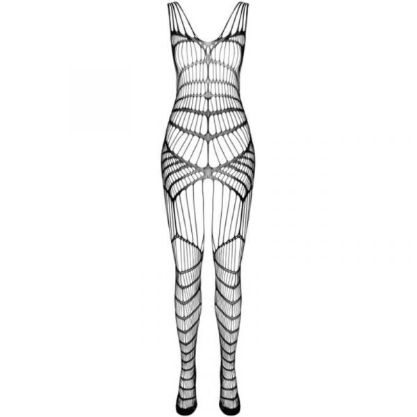 PASSION - BS 102 BODYSTOCKING NEGRO TALLA ÚNICA