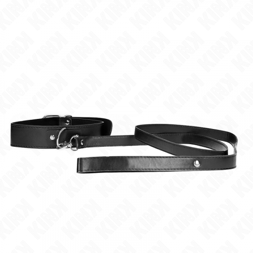 img_188729_e092c5bbcdb8764fbe71f9ed5f97425b_1.png KINK - COLLAR CON CORREA 116 CM FINO NEGRO AJUSTABLE 32-50 CM X 8 CM
