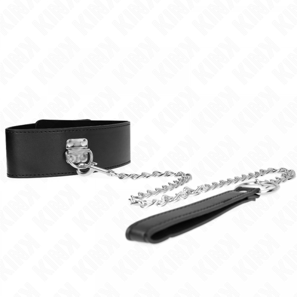 img_188743_472f1b7d1395efdc99de358c745af178_1.png KINK - COLLAR CON CORREA 65 CM ANCHO NEGRO AJUSTABLE 33.5-41 CM X 5 CM