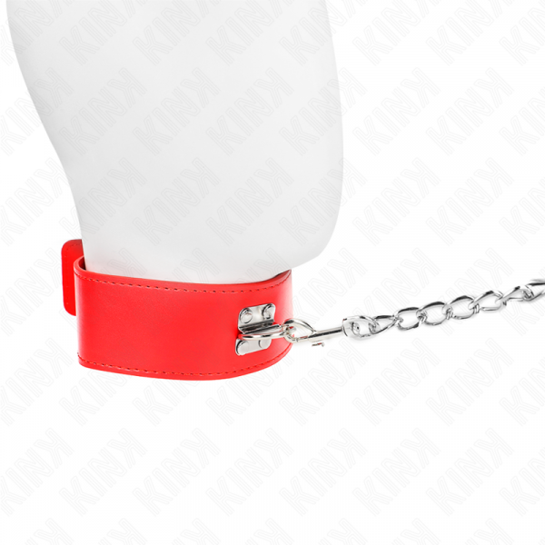 img_188751_831369cc49fa6ef0135d3fc244b6f6d9_1.png KINK - COLLAR CON CORREA 65 CM ANCHO ROJO AJUSTABLE 33.5-41 CM X 5 CM