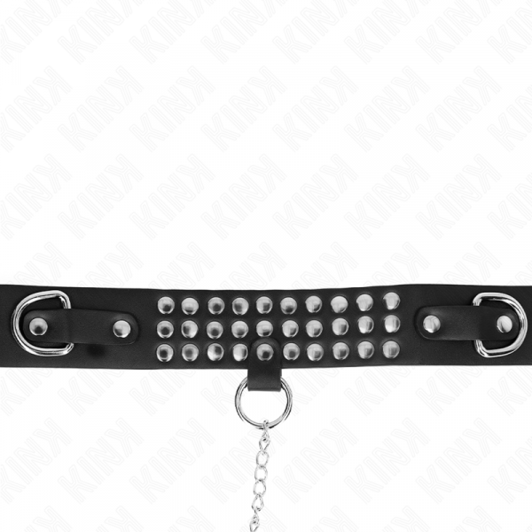img_188757_b31e38a5941cdda2099889356b90467d_1.png KINK - COLLAR CON CORREA 65 CM CON BRILLOS AJUSTABLE 37-42 CM X 5.3 CM