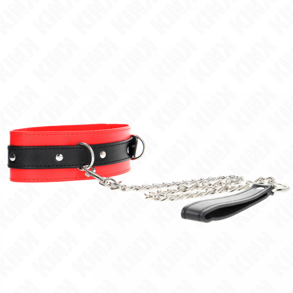 img_188799_30a1ca60404875e686c307f7c6a4b0db_1.png KINK - COLLAR CON CORREA 65 CM ROJO 54 X 4.5 CM