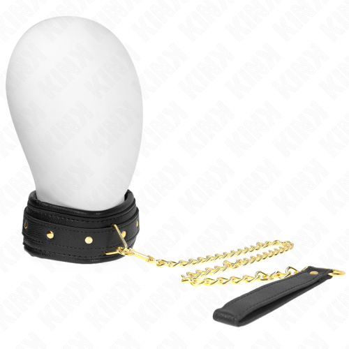 img_188814_21d65de11c31bce10711a2610bf0ebe3_1.png KINK - COLLAR CON CORREA ESPONJA IMITACIÓN CUERO MODELO 1 AJUSTABLE 37-54 CM X 3 CM