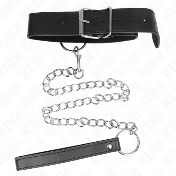 img_188836_2a1996fdb3b58166f95156541278c0e9_1.png KINK - COLLAR CON CORREA MODELO BÁSICO MODELO 4 AJUSTABLE 36-43 CM
