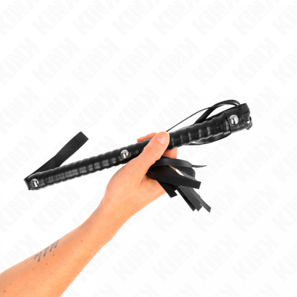 img_188839_c270b4682640196f111ad1bc699a4262_1.png KINK - LÁTIGO CON MANGO TEXTURIZADO NEGRO 48.5 CM