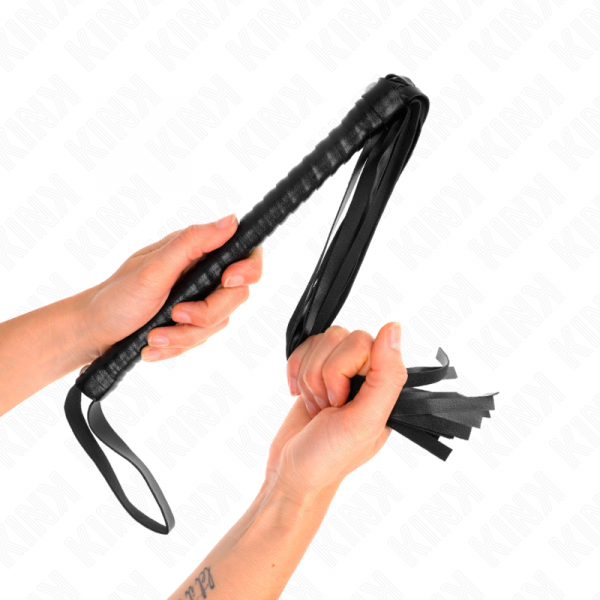 img_188841_af5c9edafa1bd81ee988840e1701b1a4_1.png KINK - LÁTIGO CON MANGO TEXTURIZADO NEGRO 48.5 CM