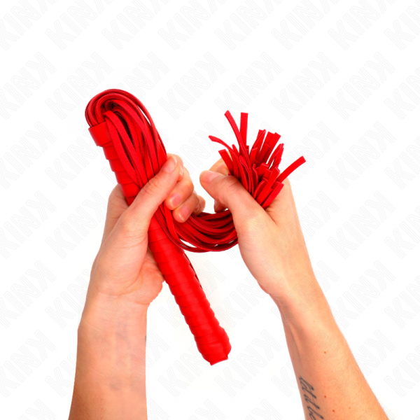img_188845_1dee56c54868f4c6928ac717cd453ca9_1.png KINK - LÁTIGO CON MANGO TEXTURIZADO ROJO 48.5 CM