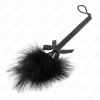 img_188895_3a5e28b1a39a1110da046fce0b182178_1.png KINK - MASAJEADOR DE CUERDA DE NAILON CON PLUMAS PARA COSQUILLAS Y LAZO NEGRO 25 CM