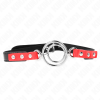img_188933_55dae20b25452cf5d6953a7dbf56675f_1.png KINK - MORDAZA CON MÚLTIPLES JUNTAS TÓRICAS 4 / 4.8 CM ROJO AJUSTABLE 38 X 56 CM