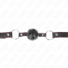 img_188942_361898d8f799155e497fe6adc003246f_1.png KINK - MORDAZA DE BOLA 4.5 CM NEGRA DURA HUECA MODELO 2 65 x 2.5 CM