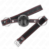 img_188945_e85a8b43aac2718c3295185d9c7eac87_1.png KINK - MORDAZA DE BOLA 4.5 CM NEGRA DURA HUECA MODELO 2 65 x 2.5 CM