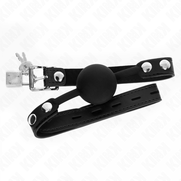 img_188964_bad3d34ff89dfad0e00b140d3319733b_1.png KINK - MORDAZA DE BOLA 4 CM DE SILICONA MODELO 1 CON CANDADO 60 x 2 CM