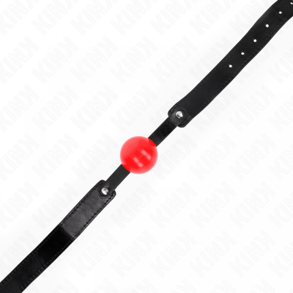 img_188976_f5007f68bdea86e1fb3898a42cd5b74c_1.png KINK - MORDAZA DE BOLA 4 CM SUAVE DE TPE MODELO 1 66 x 2.5 CM AJUSTABLE 41-61 CM