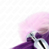 img_189050_b629a2417dafafe7740834895ded2326_1.png KINK - PLUG ANAL TALLA L 10 X 4 CM CON COLA SINTÉTICA 40 CM VIOLETA