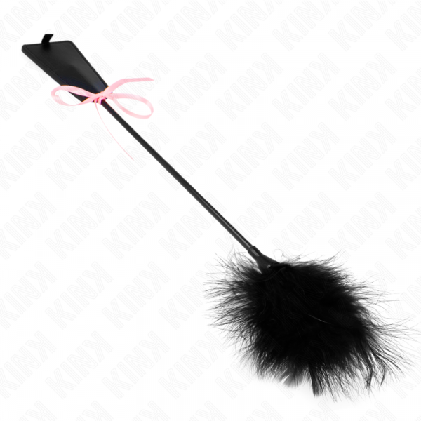 img_189105_06a95d6d20a1bf933c4465a7d7d5cb13_1.png KINK - PLUMAS PARA COSQUILLAS CON LAZO DE CINTA ROSA 49 CM
