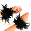 img_189152_70081e46386b8548ad598d37a861cae5_1.png KINK - ESPOSAS DE PLUMAS NEGRO CON CADENA DORADA MODELO 1
