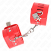 img_189212_d8a63f070fa39b9c79c80e12f66bcc4d_1.png KINK - MUÑEQUERAS CON CIERRE CANDADO ROJO AJUSTABLE 16-23 CM X 5.5 CM