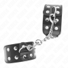 img_189218_dce4474af7e122180be216652cbfeb4d_1.png KINK - MUÑEQUERAS CON DOBLE LÍNEA DE TACHUELAS AJUSTABLE NEGRO