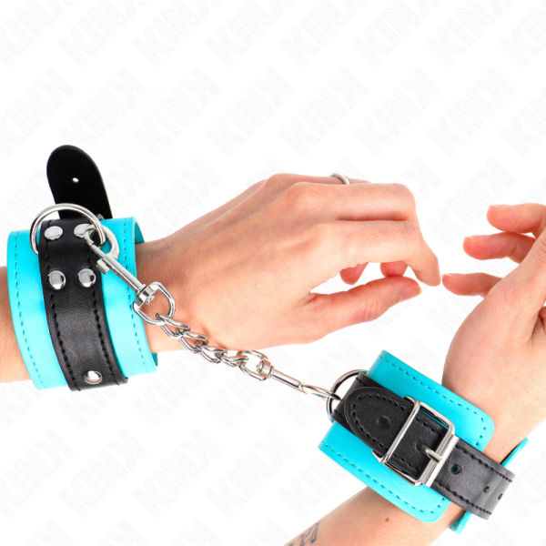img_189225_081bf0478bdb42fa84900df89f6e32fb_1.png KINK - MUÑEQUERAS CON GANCHO FORRO AZUL AJUSTABLE 20-28 CM X 5.5 CM