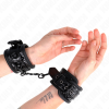 img_189228_cd4894928016a04d6b4fd14549e0a2e8_1.png KINK - MUÑEQUERAS CON PATRÓN DE DIAMANTES NEGRO AJUSTABLE 17-26 CM X 5.5 CM