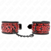 img_189231_56b17e84a9fd5ab347e8d517332c4950_1.png KINK - MUÑEQUERAS CON PATRÓN DE DIAMANTES ROJO OSCURO AJUSTABLE 17-26 CM X 5.5 CM