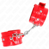 img_189235_7c66620c172280c5653fe9345e997abb_1.png KINK - MUÑEQUERAS CON TACHUELAS ROJO AJUSTABLE 23-33 CM