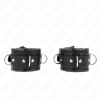img_189287_5e13cf8ea7b5ef6fb12de850a796aa30_1.png KINK - MUÑEQUERAS ESTILO HEAVY FORRO NEGRO AJUSTABLE 20-30 CM X 6 CM