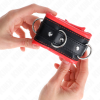 img_189294_3388302d5251038b3bea06a130c294cb_1.png KINK - MUÑEQUERAS ESTILO HEAVY FORRO ROJO AJUSTABLE 20-30 CM X 6 CM