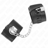 img_189316_64675b04585f377e9e247273eaae371f_1.png KINK - MUÑEQUERAS FIJAS CON CADENA 30 CM Y CIERRE CANDADO NEGRO AJUSTABLE 16-23 CM X 5.5 CM