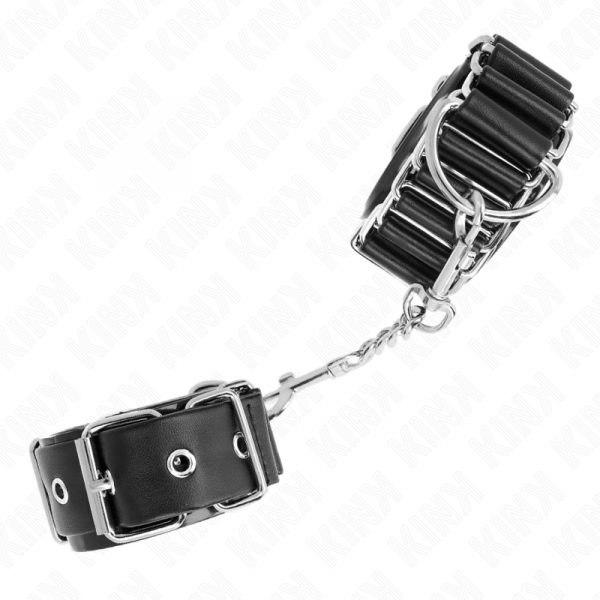 img_189320_a0e39f139ac88782917f3ce69ec8bc58_1.png KINK - MUÑEQUERAS FINAS EN FORMA DE BISAGRA NEGRO AJUSTABLE 16-22 CM X 3.5 CM