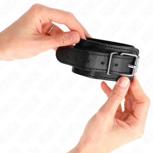 img_189325_a71ce8bf2d9dce2ebf221410f189d351_1.png KINK - MUÑEQUERAS FINAS NEGRO AJUSTABLE 21-33 CM