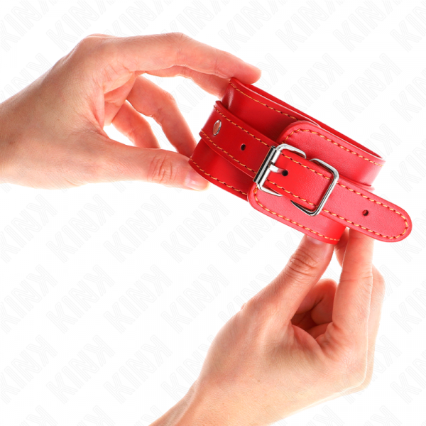 img_189332_0c5432bbaaf68cc6454b9a47350503b6_1.png KINK - MUÑEQUERAS FINAS ROJO AJUSTABLE 21-33 CM