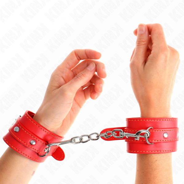 img_189334_7cfe407f1fe7125dfbdc071c8cc81c28_1.png KINK - MUÑEQUERAS FINAS ROJO AJUSTABLE 21-33 CM