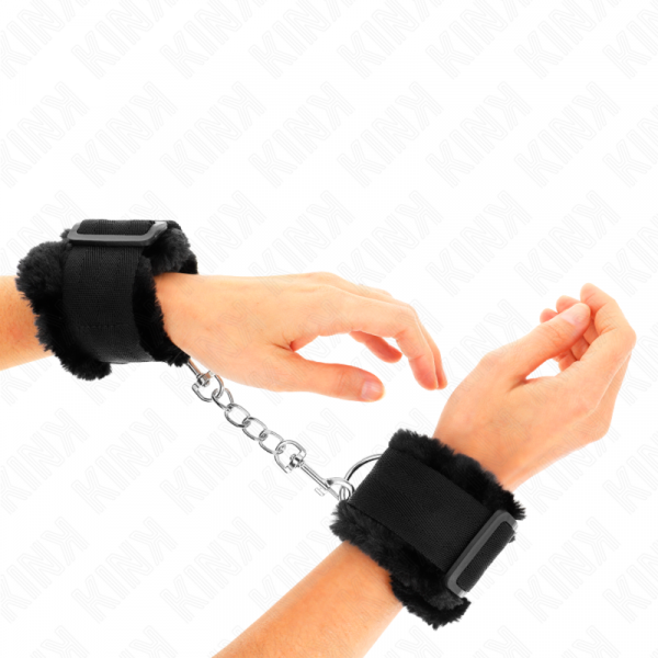 img_189337_2e6bcc94bb2b07c3daf2d179bd211b1a_1.png KINK - MUÑEQUERAS FORRADA NEGRO AJUSTABLE 17-31 CM X 7 CM