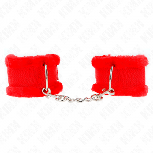 img_189339_f42bed86e5b140cfe7b919f5d143f397_1.png KINK - MUÑEQUERAS FORRADA ROJO AJUSTABLE 17-31 CM X 7 CM