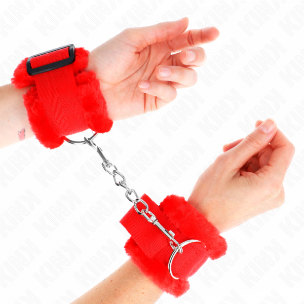 img_189341_c5ebfa3ea988ae5eafad5406435f0fc2_1.png KINK - MUÑEQUERAS FORRADA ROJO AJUSTABLE 17-31 CM X 7 CM